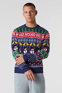 Snowman Fair Isle Christmas Sweater