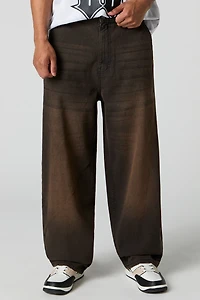 Latte Black Wide Leg Skater Jean