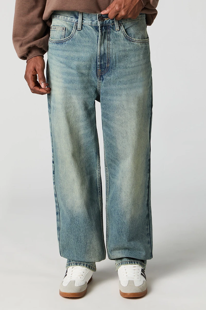 Jean rigide baggy