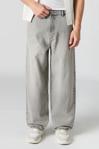 Vintage Grey Wide Leg Skater Jean