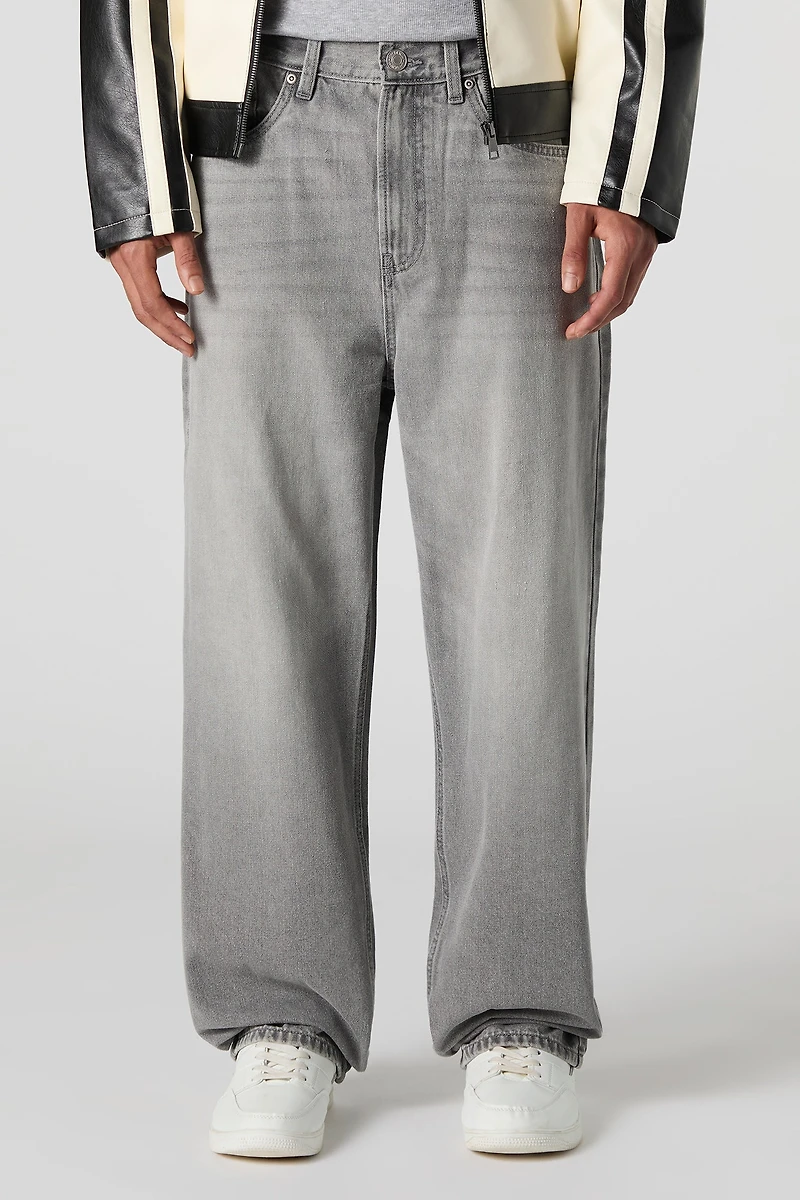 Loose Leg Med Grey Jean