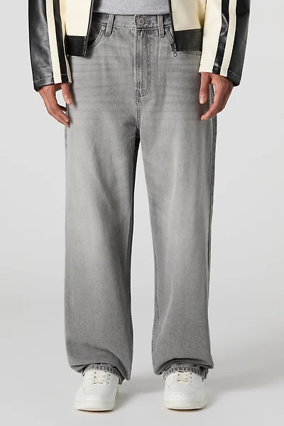 Loose Leg Med Grey Jean