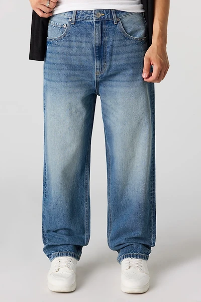 Jean baggy délavé moyen