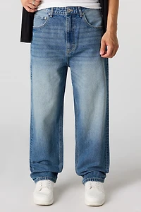 Jean baggy délavé moyen