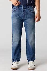 Straight Washed Dark Jean