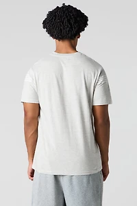 T-shirt partiellement ray