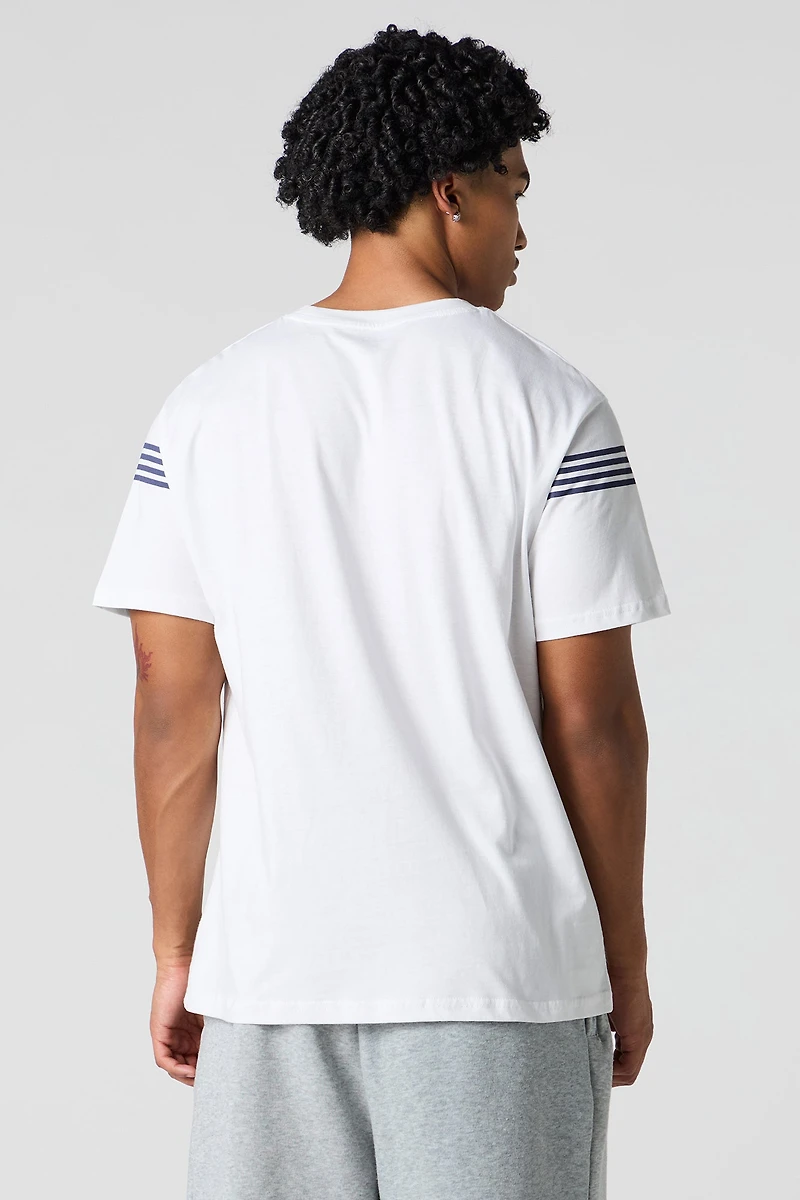 Partial Striped T-Shirt