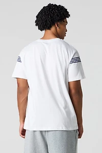 Partial Striped T-Shirt
