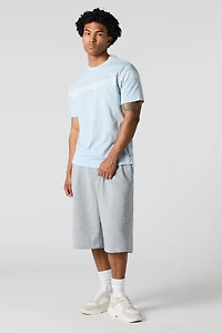 T-shirt partiellement ray