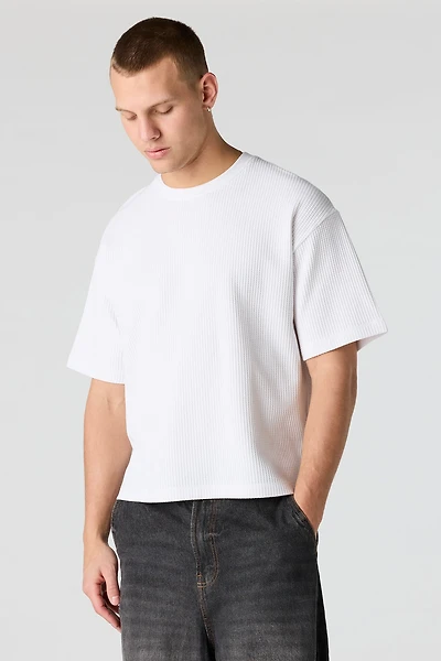 T-shirt carré texturé