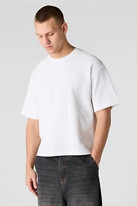 T-shirt carré texturé