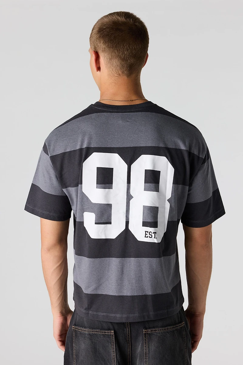 Striped Graphic Boxy T-Shirt