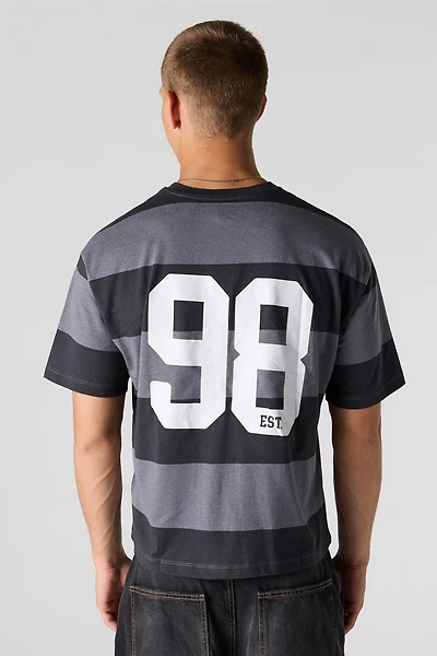 Striped Graphic Boxy T-Shirt