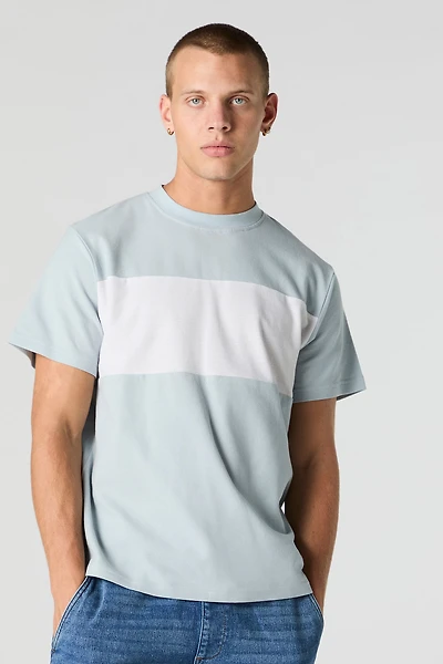 Textured Colourblock T-Shirt