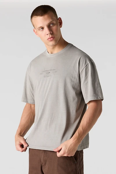 Limited Edition Embroidered Washed T-Shirt