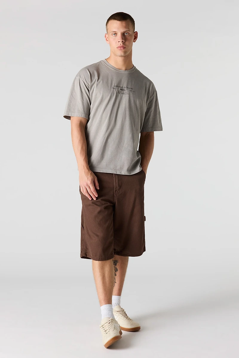 Limited Edition Embroidered Washed T-Shirt