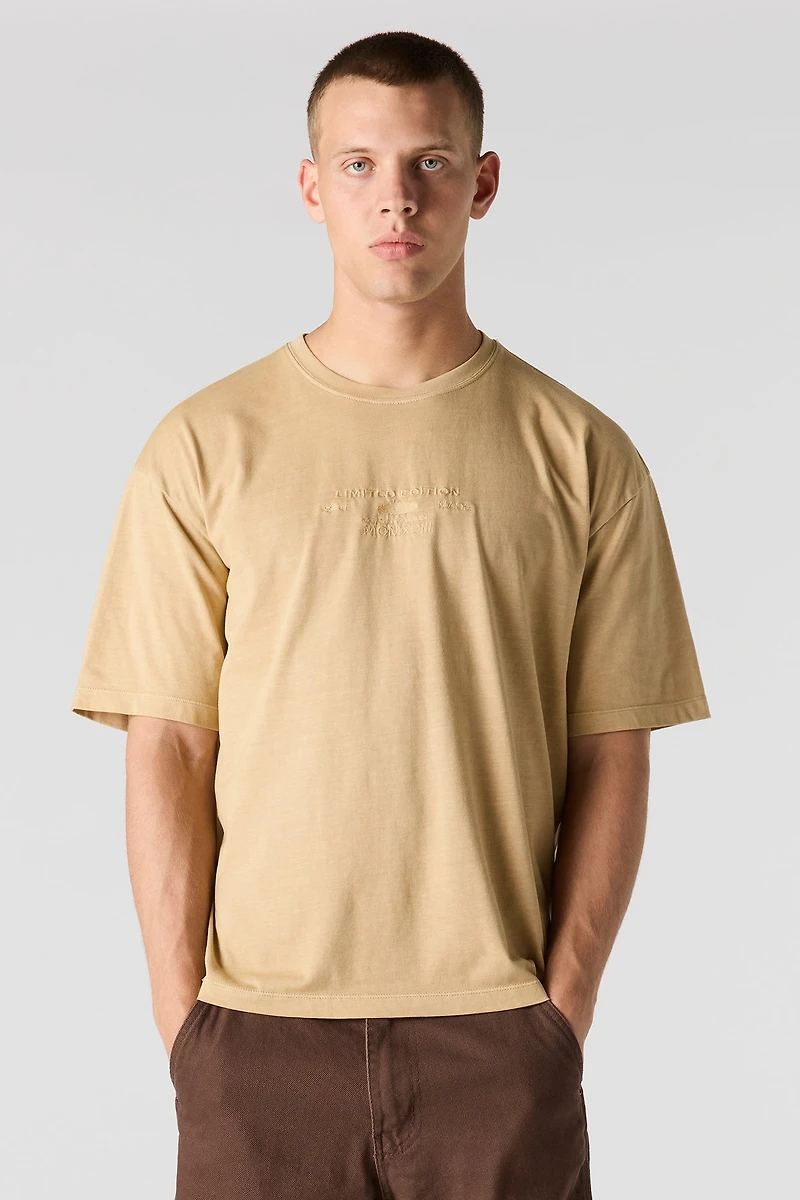 Limited Edition Embroidered Washed T-Shirt