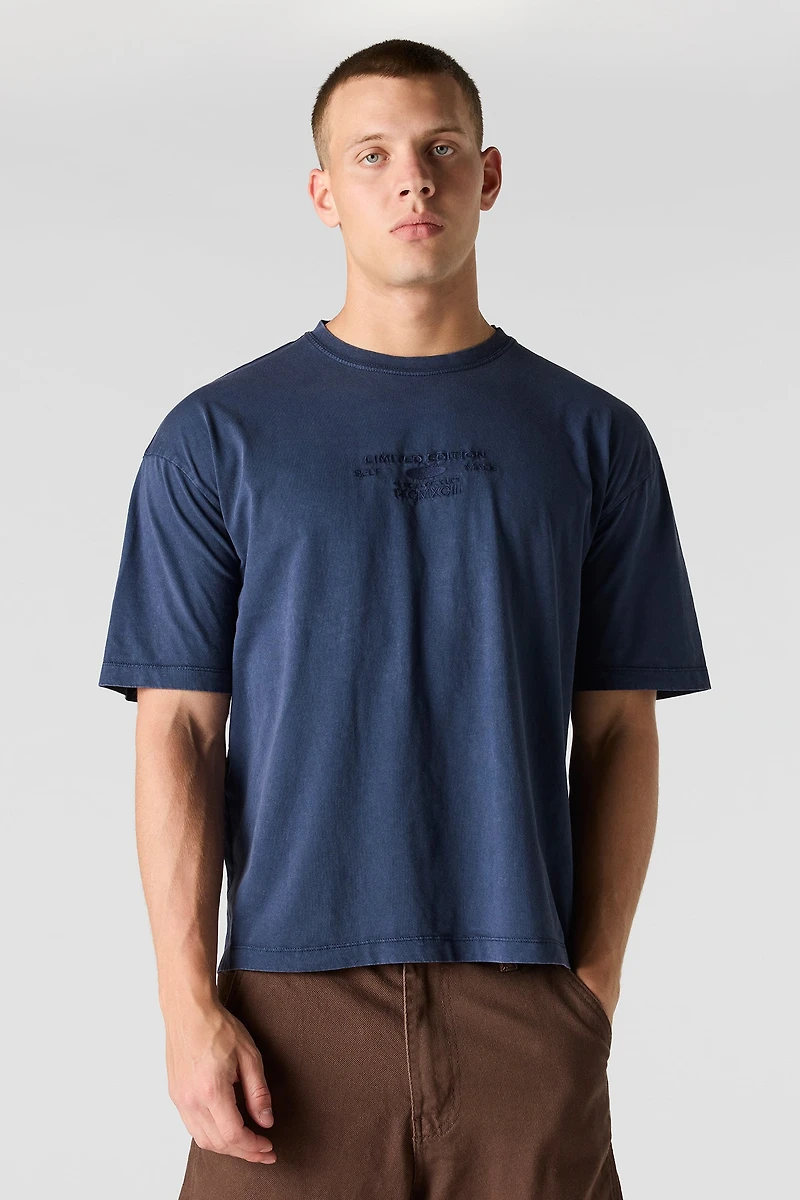 Limited Edition Embroidered Washed T-Shirt