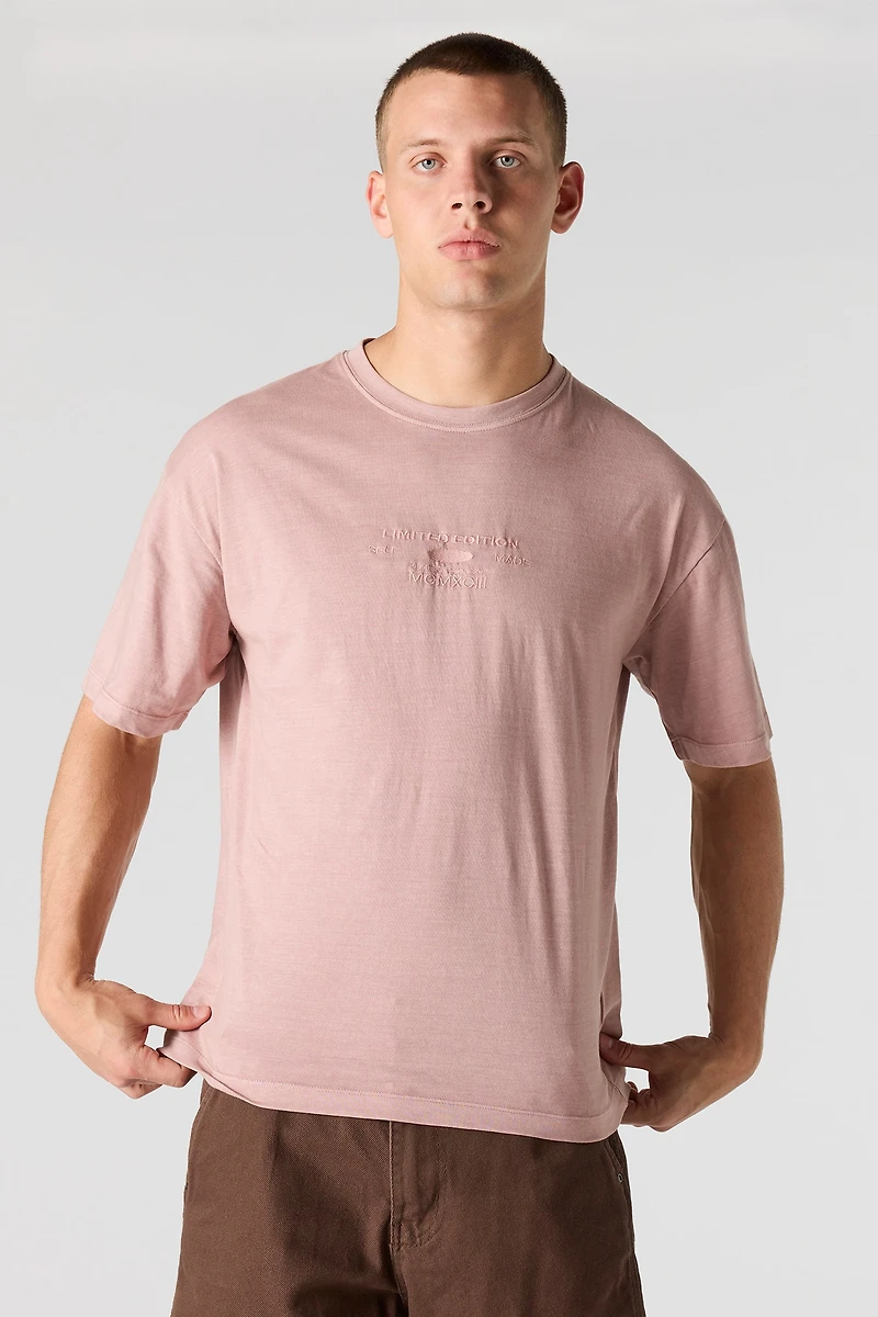Limited Edition Embroidered Washed T-Shirt