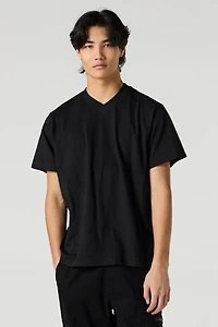 Solid V-Neck T-Shirt