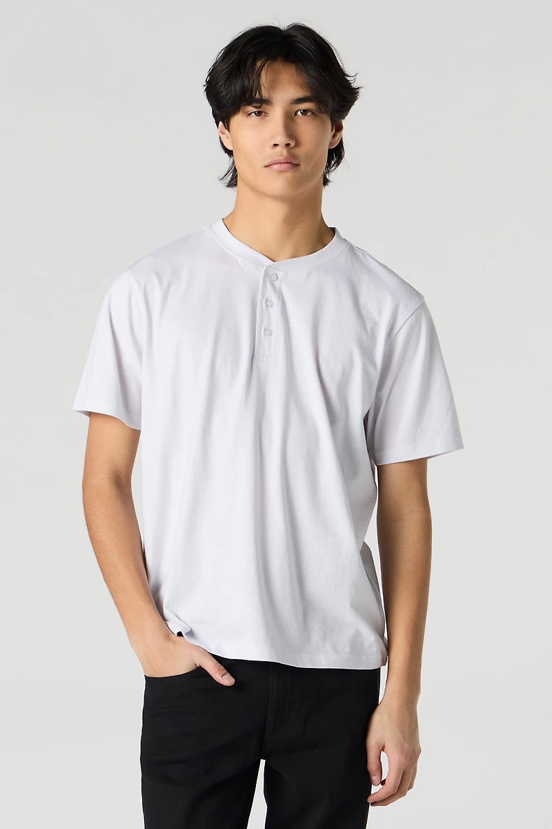 T-shirt Henley uni
