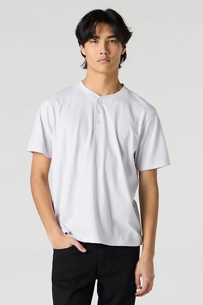 T-shirt Henley uni