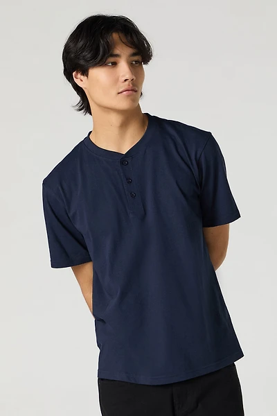 Solid Henley T-Shirt