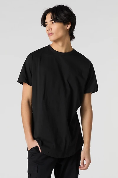Curved Hem T-Shirt