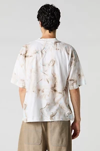 Marble Print Boxy T-Shirt