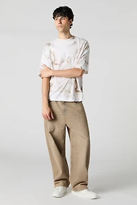 Marble Print Boxy T-Shirt