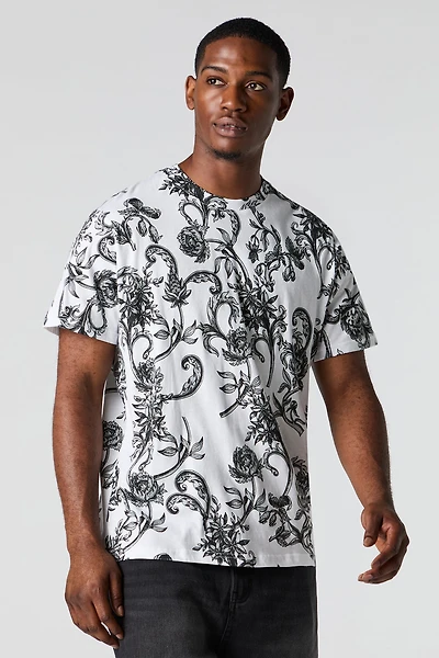 T-shirt fleuri