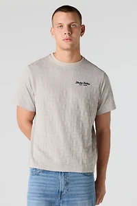 T-shirt en tricot avec motif brodé