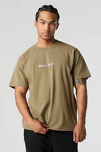 Chaos & Order Embroidered Washed T-Shirt
