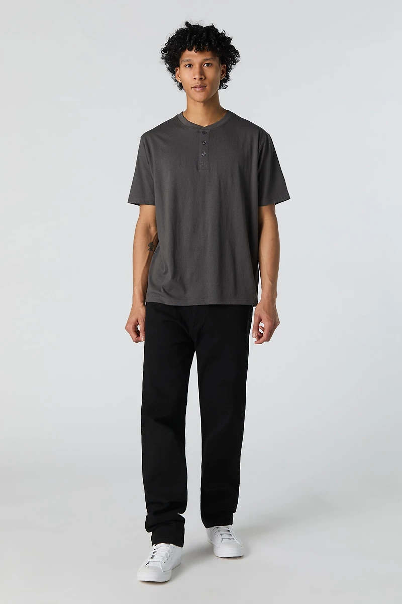 T-shirt Henley classique