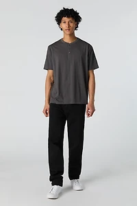 T-shirt Henley classique