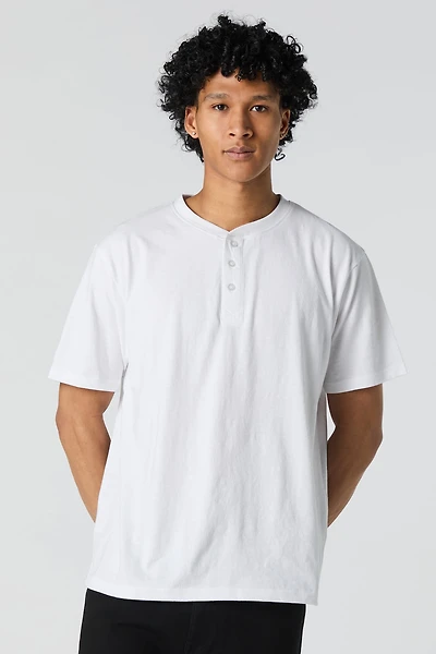 T-shirt Henley classique