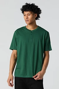 T-shirt Henley classique