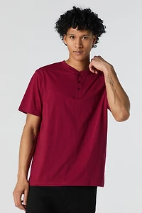 T-shirt Henley classique