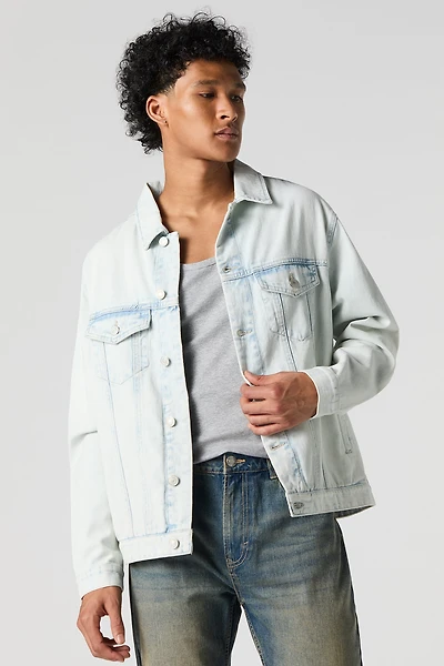Blouson de camionneur en denim ample