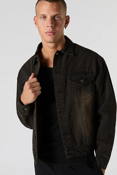 Blouson carré en denim