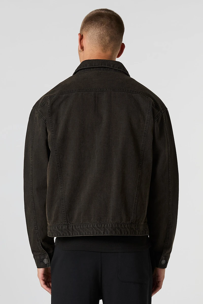 Blouson carré en denim