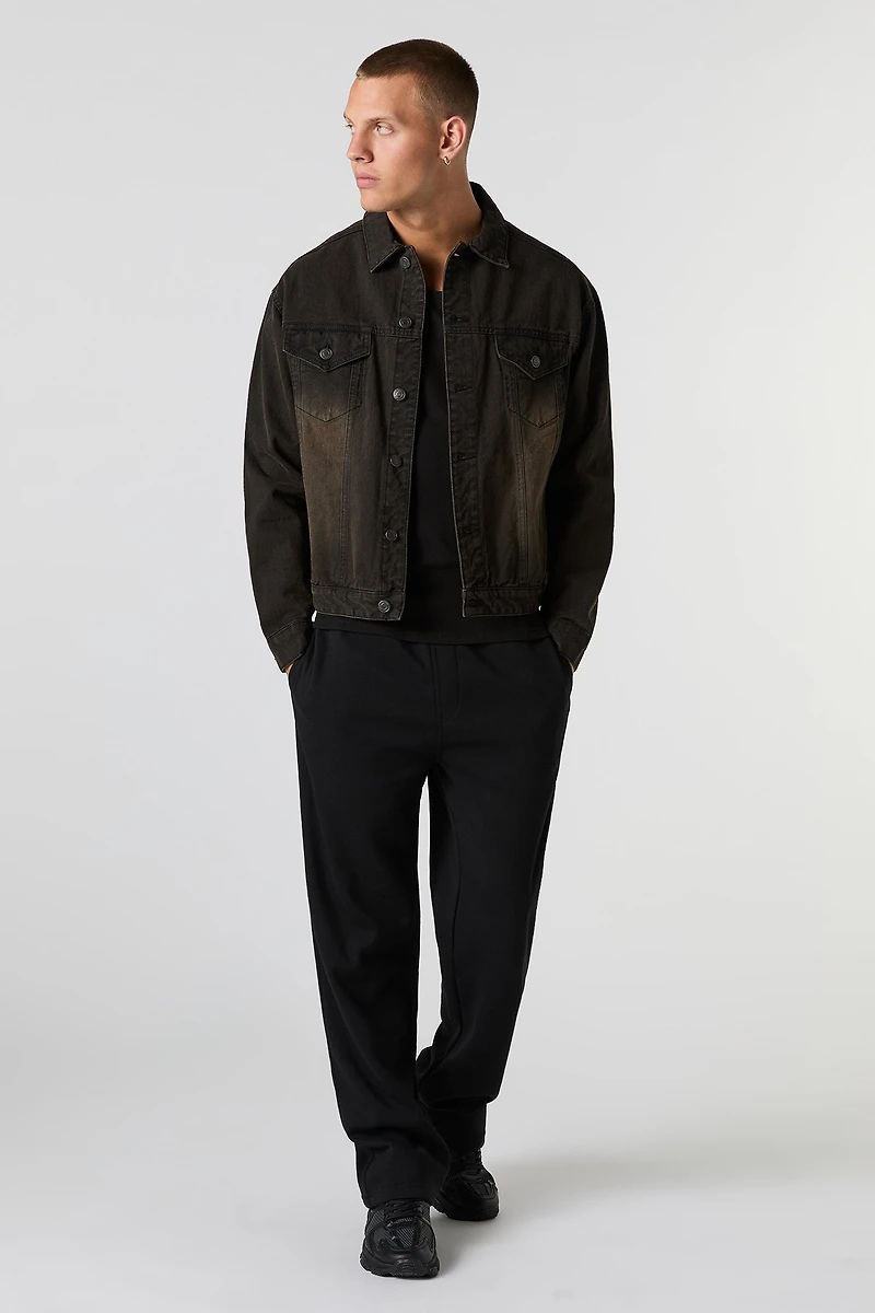 Blouson carré en denim