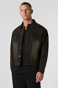 Blouson carré en denim