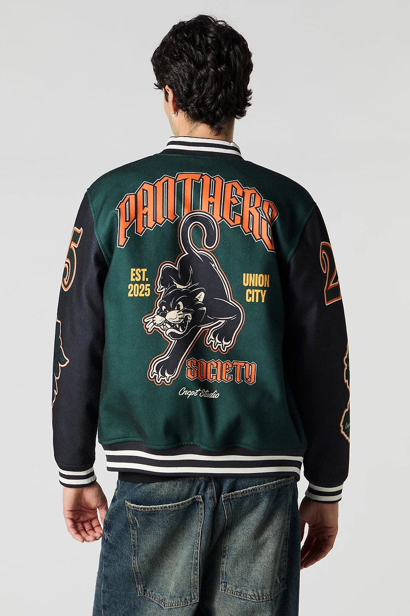 Chenille Embroidered Varsity Jacket