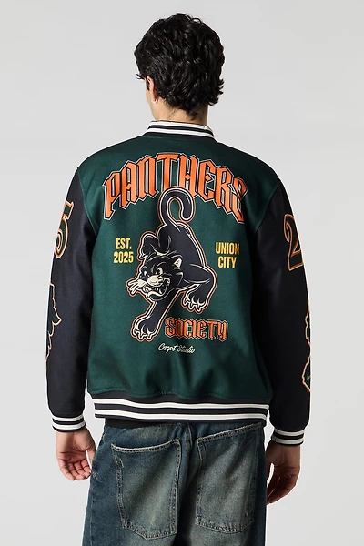 Chenille Embroidered Varsity Jacket