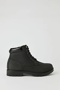 Faux Fur Lined Hiking Boots