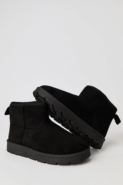 Faux Suede Ankle Bootie