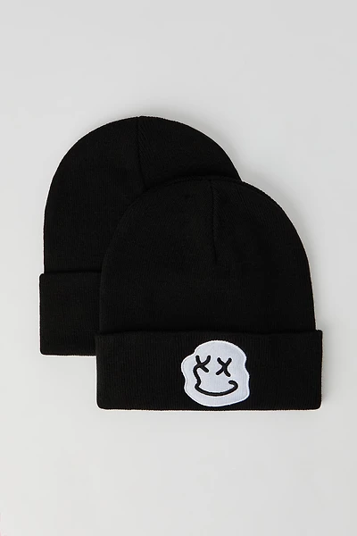Embroidered Beanie (2 Pack