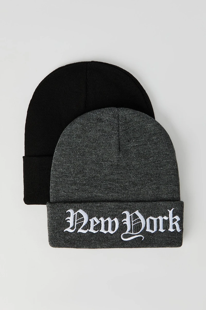 Tuque avec motif brodé (Paquet de 2