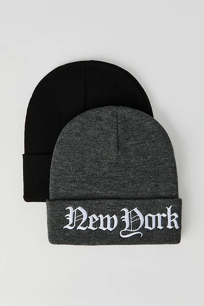 Tuque avec motif brodé (Paquet de 2
